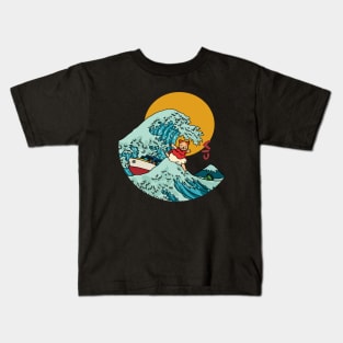 Kitty in the sea Kids T-Shirt